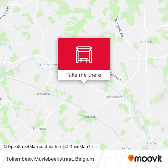 Tollembeek Muylebeekstraat map