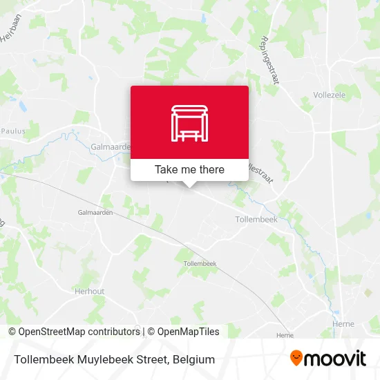 Tollembeek Muylebeek Street map