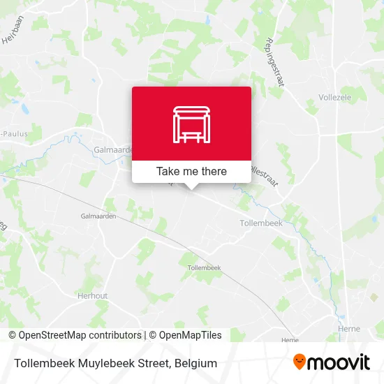 Tollembeek Muylebeek Street map