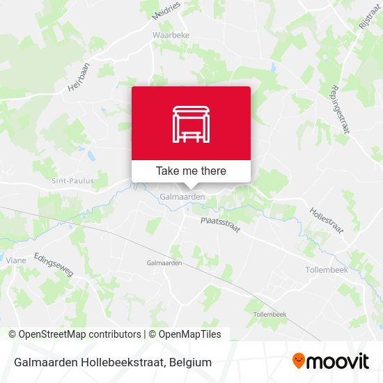 Galmaarden Hollebeekstraat map