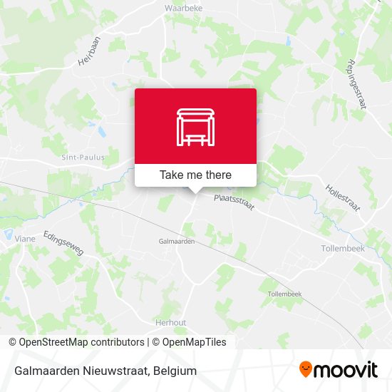 Galmaarden Nieuwstraat plan