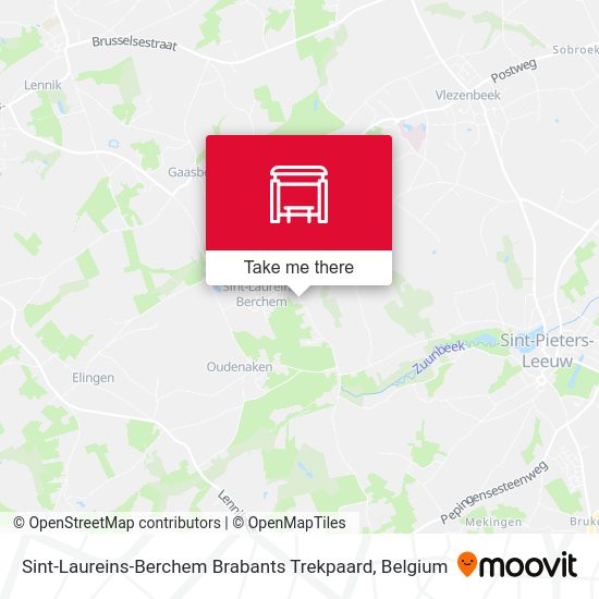 Sint-Laureins-Berchem Brabants Trekpaard map