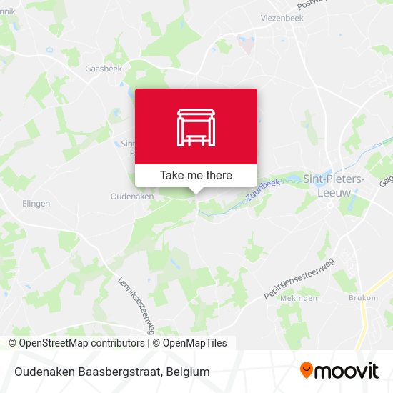Oudenaken Baasbergstraat map