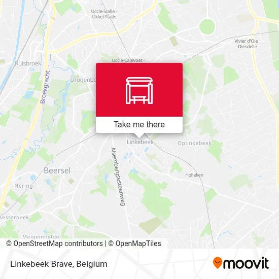 Linkebeek Brave map