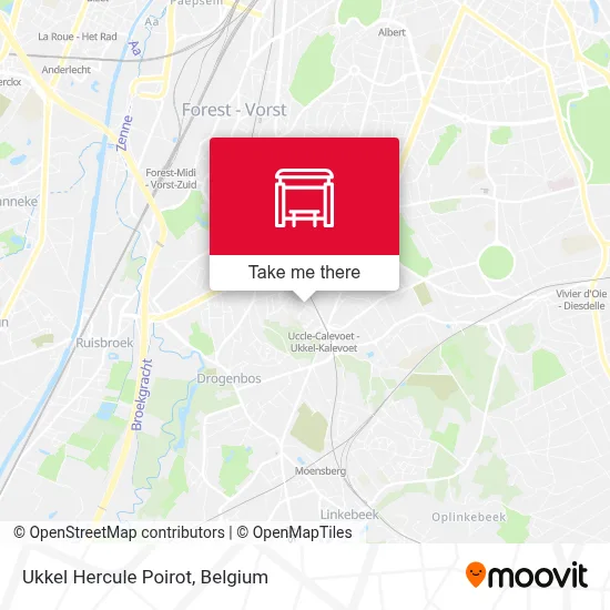 Ukkel Hercule Poirot map