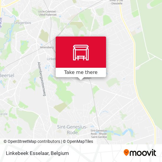 Linkebeek Esselaar map