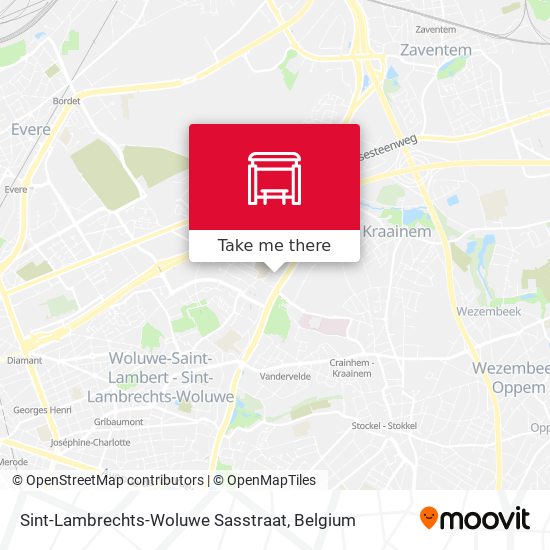Sint-Lambrechts-Woluwe Sasstraat map