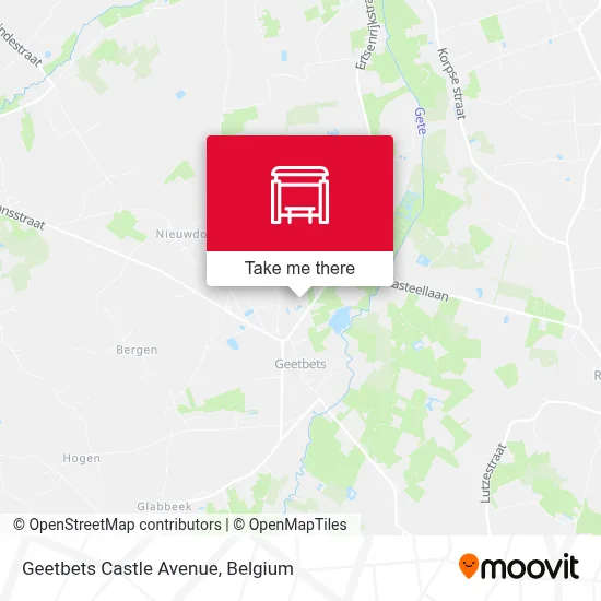 Geetbets Castle Avenue map