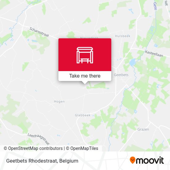 Geetbets Rhodestraat plan