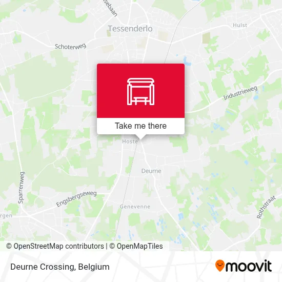 Deurne Crossing map