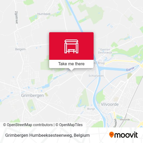 Grimbergen Humbeeksesteenweg plan