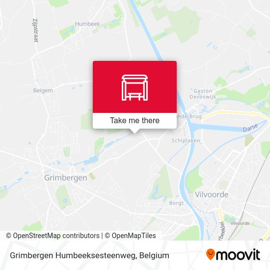 Grimbergen Humbeeksesteenweg map