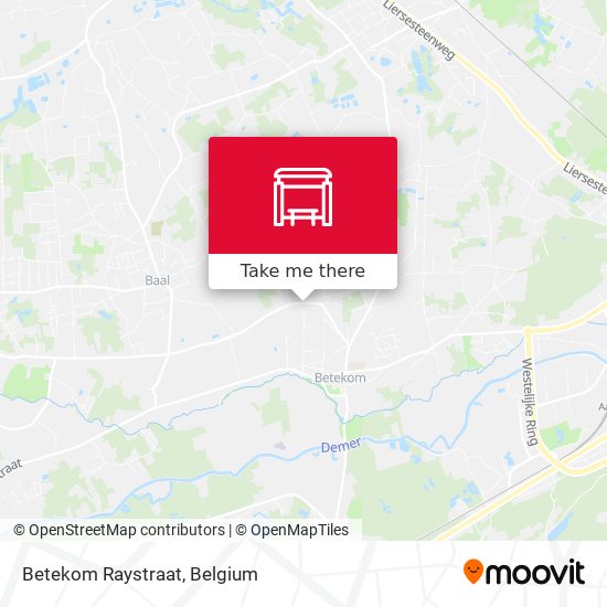 Betekom Raystraat map