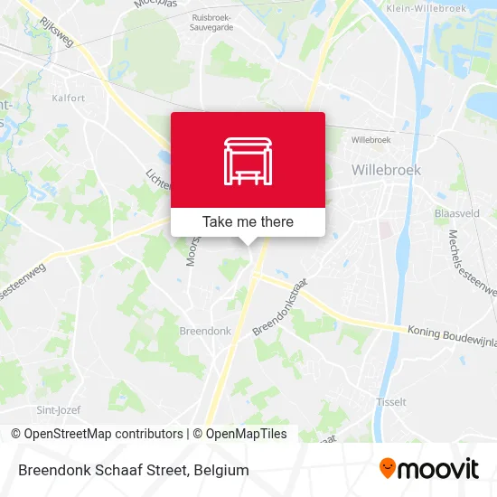 Breendonk Schaaf Street map