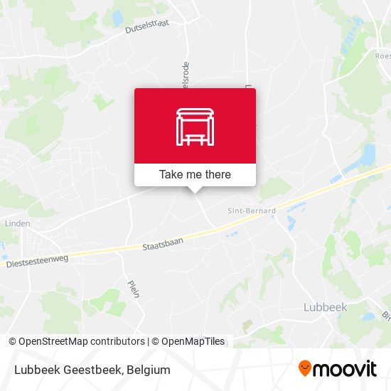 Lubbeek Geestbeek map