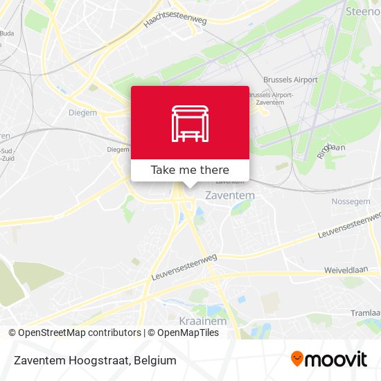 Zaventem Hoogstraat map