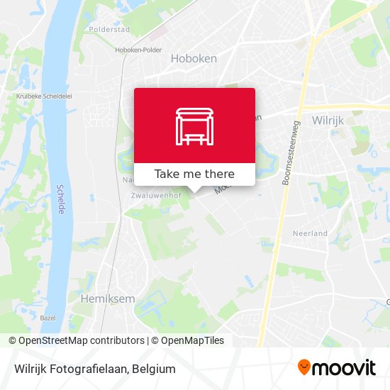 Wilrijk Fotografielaan map