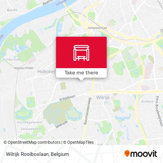 Wilrijk Rooiboslaan plan