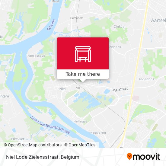 Niel Lode Zielensstraat map