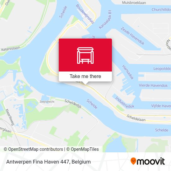 Antwerpen Fina Haven 447 map