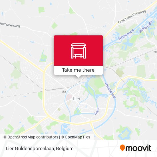 Lier Guldensporenlaan map