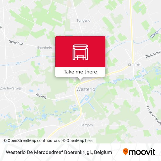 Westerlo De Merodedreef Boerenkrijgl. map