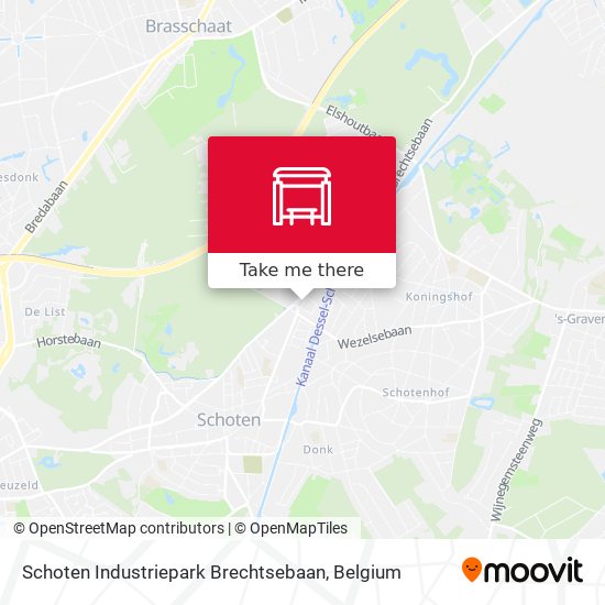 Schoten Industriepark Brechtsebaan map