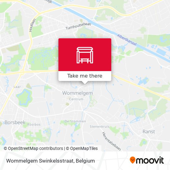 Wommelgem Swinkelsstraat plan