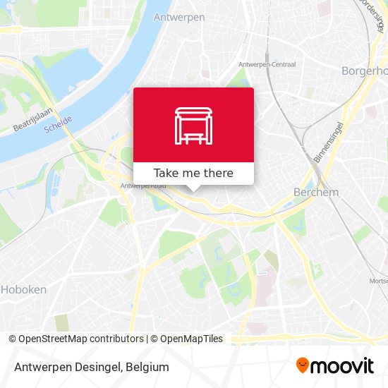 Antwerpen Desingel map