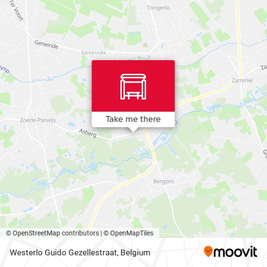 Westerlo Guido Gezellestraat map