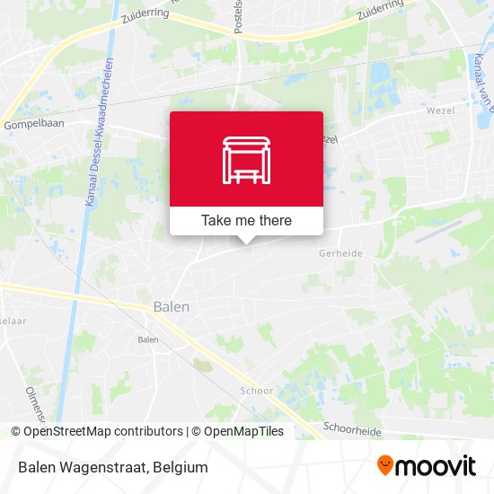 Balen Wagenstraat map