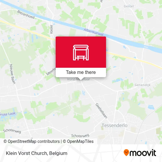 Klein Vorst Church map