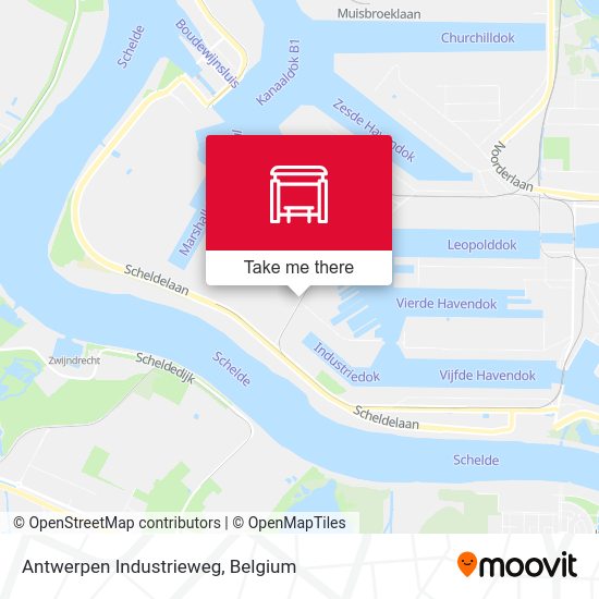 Antwerpen Industrieweg plan