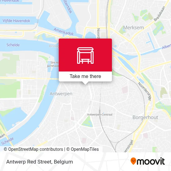 Antwerp Red Street map