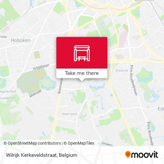 Wilrijk Kerkeveldstraat map