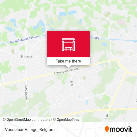 Vosselaar Village map