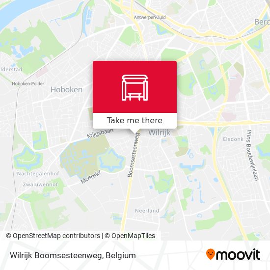 Wilrijk Boomsesteenweg map