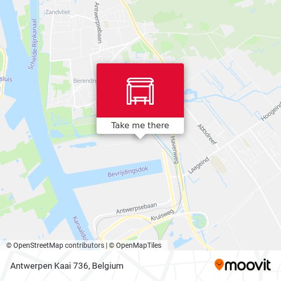 Antwerpen Kaai 736 map
