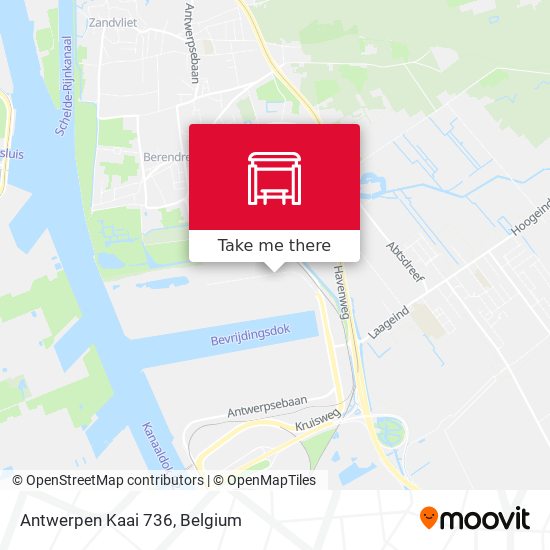 Antwerpen Kaai 736 map
