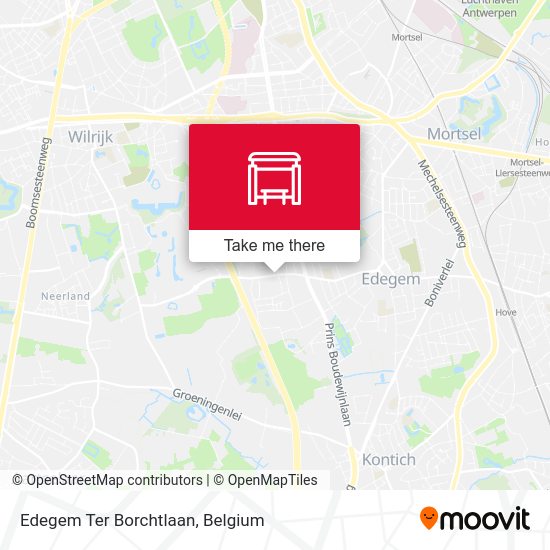 Edegem Ter Borchtlaan plan