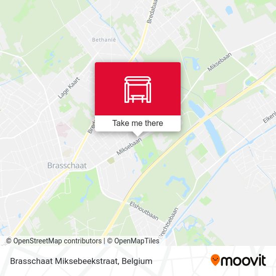 Brasschaat Miksebeekstraat plan