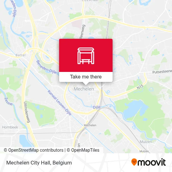 Mechelen City Hall map