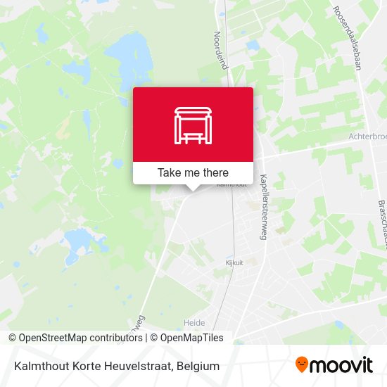 Kalmthout Korte Heuvelstraat plan
