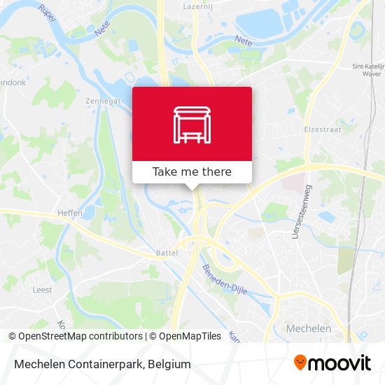 Mechelen Containerpark map