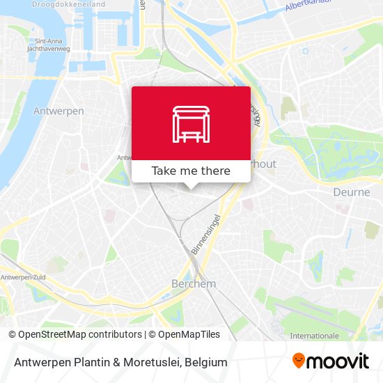 Antwerpen Plantin & Moretuslei plan