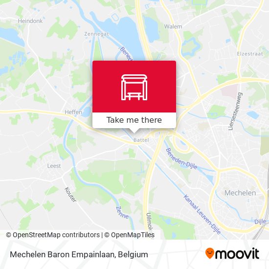 Mechelen Baron Empainlaan map