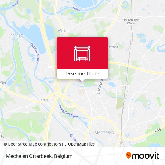 Mechelen Otterbeek map