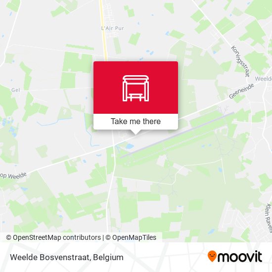 Weelde Bosvenstraat map