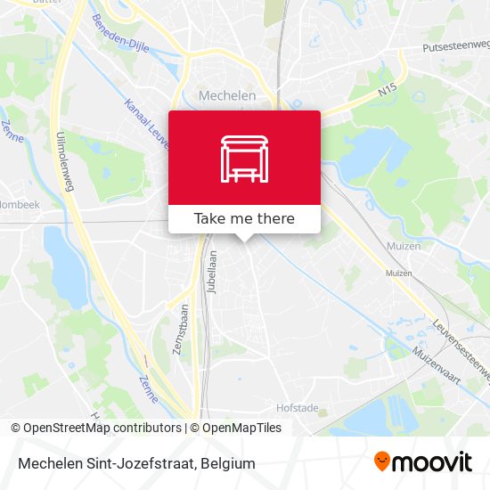 Mechelen Sint-Jozefstraat plan