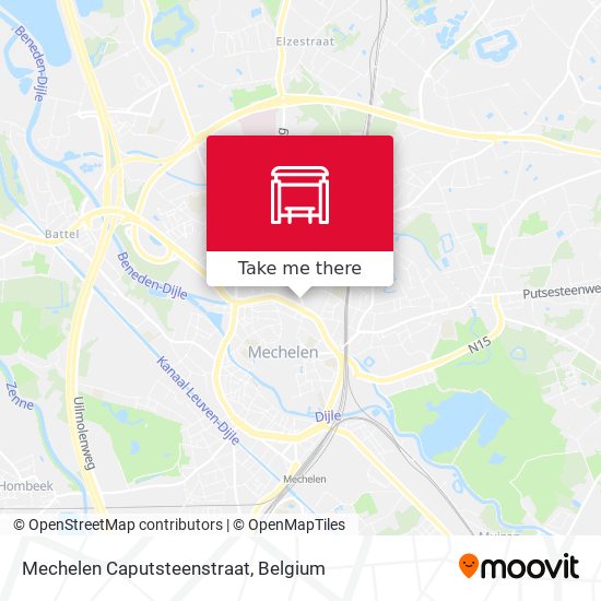 Mechelen Caputsteenstraat plan